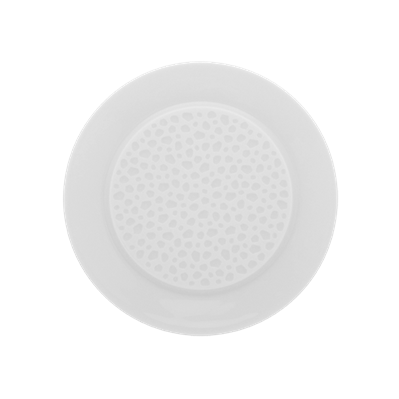 Bord plat 14.0cm m en hoge spiegel L Perles de Rosee