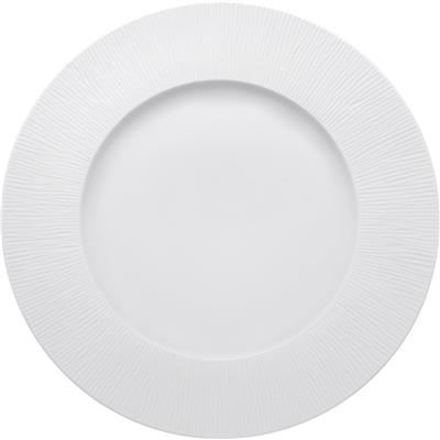 Bord plat 33.0cm Boreal Onde wit