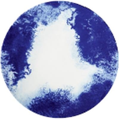 Bord plat coupe 26.0cm Blue Shades aquarelle