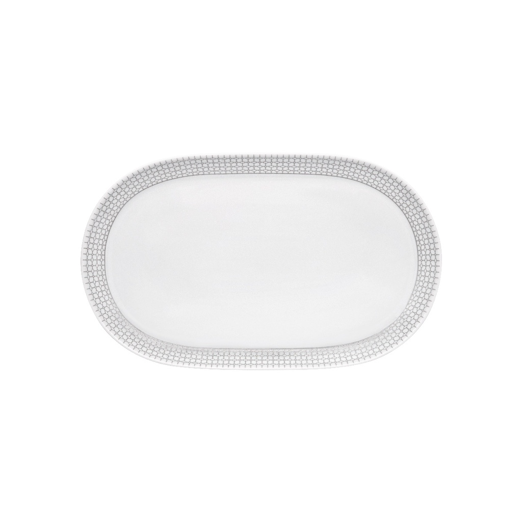 Schaal ov 38.0x 23.5cm Couronne silver