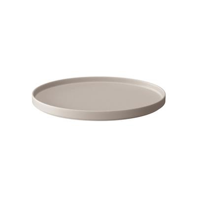 Bord Walled 24.0cm Iconic beige Mat 6041