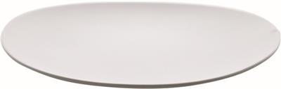 Bord plat 27.5cm Shell wit mat