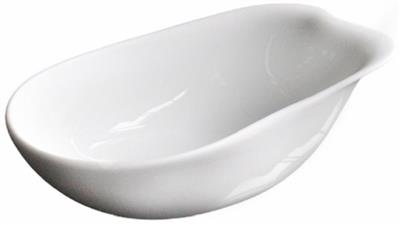 Kom 14.0x9.0(h)4.5cm Jelly wit glans