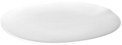 Bord plat 31.5cm Shell wit mat