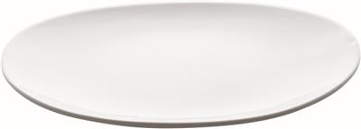 Bord plat 27.5cm Shell wit glans