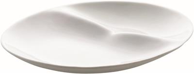 Bord plat 19.5cm Shell wit glans