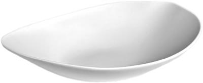 Bord diep coupe 21.0cm Shell wit mat