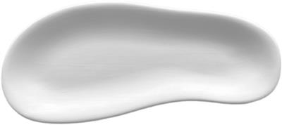 Bord plat 26.5x12.0x(h)2.0cm Tears single wit mat