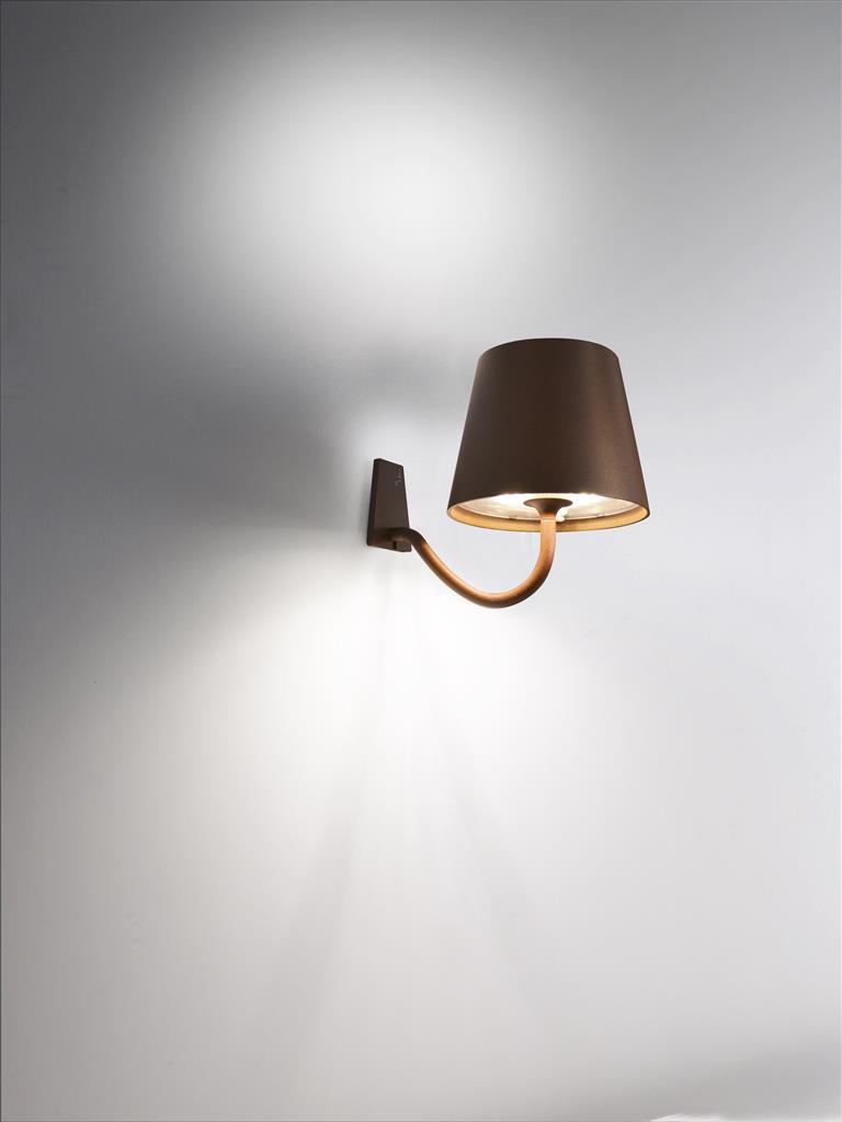 Wandlamp Led 14.0CMX(H)15.7cm Poldina rust