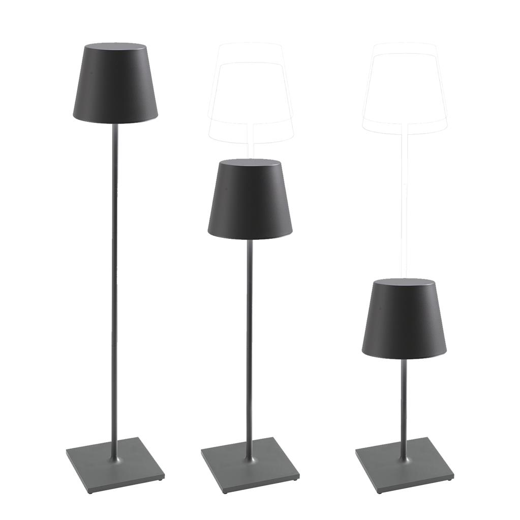 Vloerlamp Poldina XXL 70-150cm grey