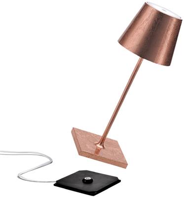 Tafellamp Led 30.0cm Poldina copper Leaf