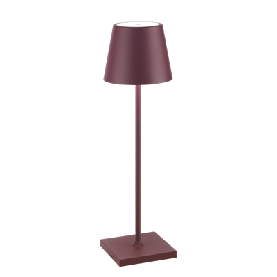Tafellamp Led 38.0cm Poldina red bordeaux