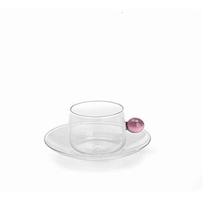 Kop met Schotel 12.0cl Bilia pink