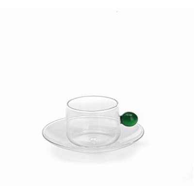 Kop met Schotel 12.0cl Bilia green