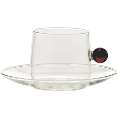 Kop met Schotel 22.0cl Bilia amber