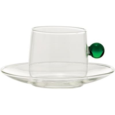 Kop met Schotel 22.0cl Bilia green