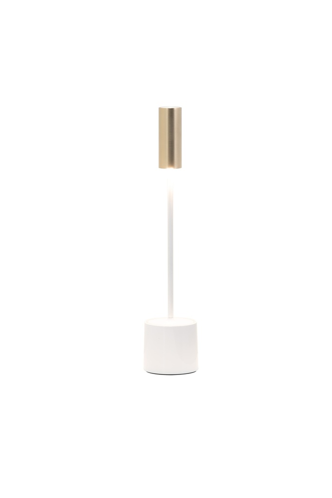 Tafellamp Led 28.6cm Carolina white En Brass