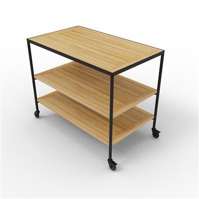 Trolley 110.0x65.0x(h)88.0cm oak Fare
