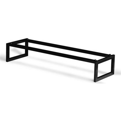 Buffetverhoger rechthoek 2/4GN(h)9.9cm Rvs black Flow