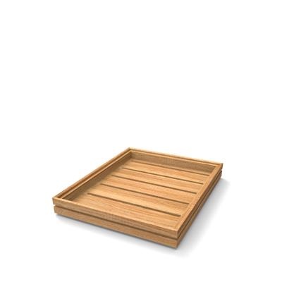 Houten tray 2/4GN (h)4.0cm oak Flow