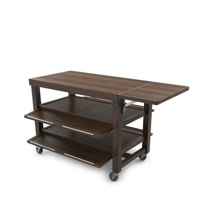 Trolley Double 135.6x70.0x(h)96.0cm walnut Flow