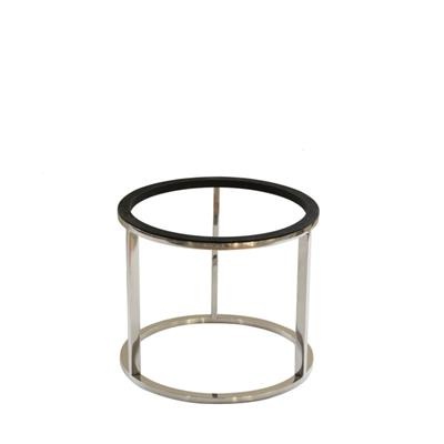 Buffetverhoger rond 21.8(h)18.0cm Rvs Tilt