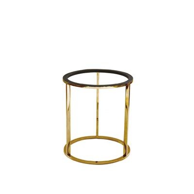 Buffetverhoger rond 21.8(h)26.5cm Messing Tilt