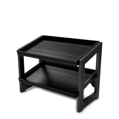 Buffetstandaard Double 1/1GN black Flow