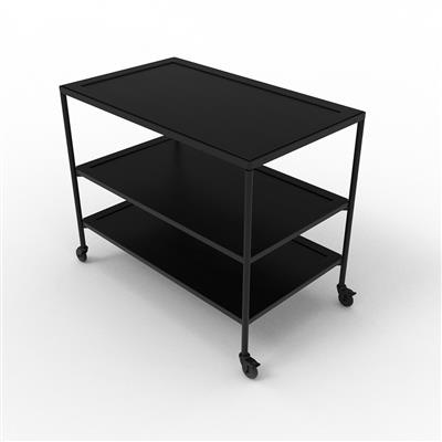 Trolley 110.0x65.0x(h)88.0cm black Fare