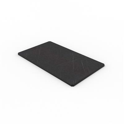 Trolley Bridge 110.0x65.0x(h)2.8cm black and white with Marble Fare