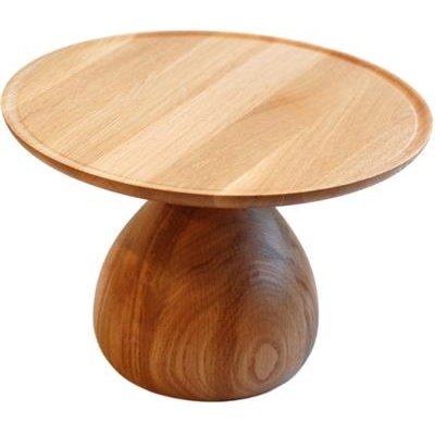 Buffetverhoger rond 32.0x(h)21.0cm oak Large