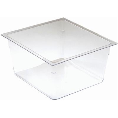 Inzetbak 25.0x23.5x(h)12.8cm Transparant Half Flow