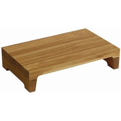 Buffetverhoger rechthoek 53.0x32.5cm(h)11.5cm Patisserie oak