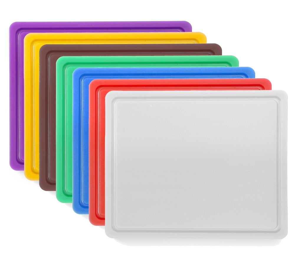 Snijplank 32.5x26.5x1.2cm wit met sapgeul