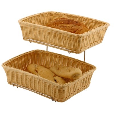 Broodmand set van 2 incl. rekje