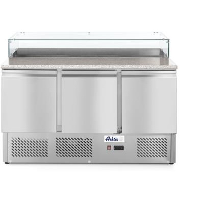 Pizzawerkbank metuitsparing 380.0l RVS arktic