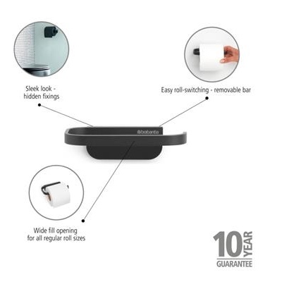 Toiletrolhouder mindset Brabantia grey