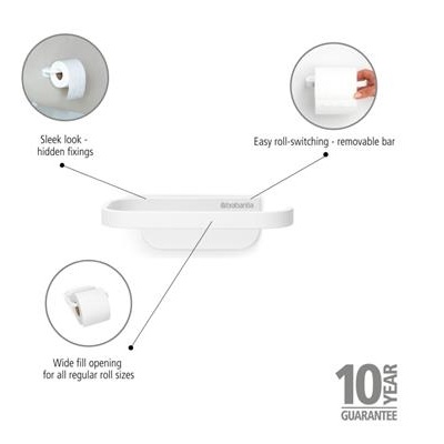 Toiletrolhouder mindset Brabantia white