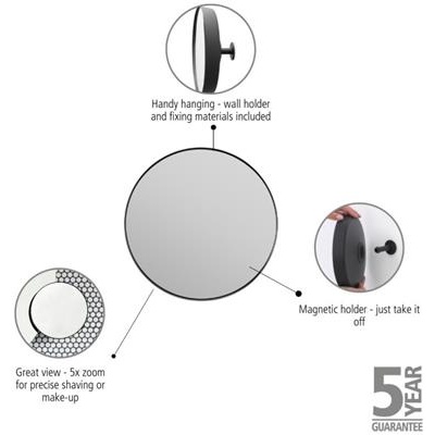 Badkamerspiegel 20.4cm mindset Brabantia grey