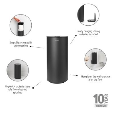 Toiletrolhouder mindset Brabantia grey