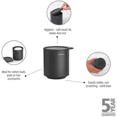 Opbergpot 9.5cm mindset Brabantia grey