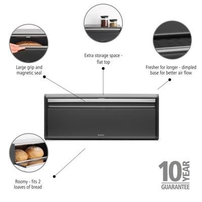 Broodtrommel 18.0l Brabantia confident grey