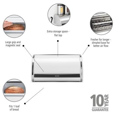 Broodtrommel 11.0l medium Brabantia white