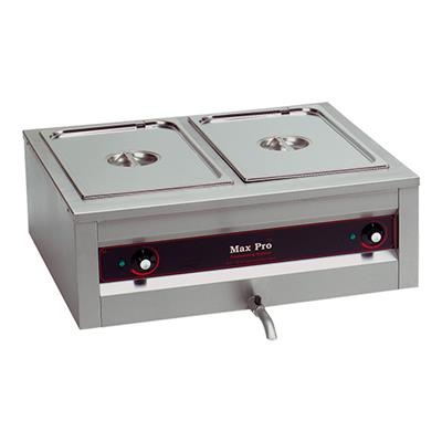 Au bain marie 2 x 1/1GN (h)20.5cm RVS maxpro