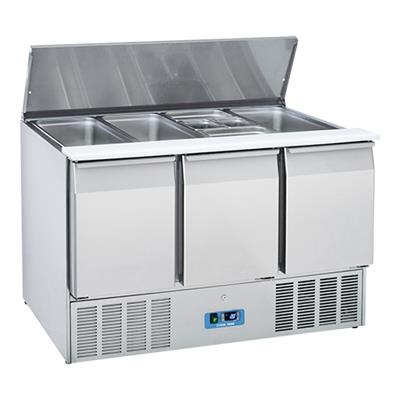 Saladette 4x 1/1GN 137x70x85cm 3deurs