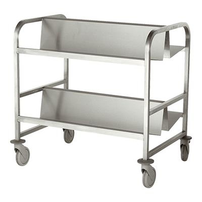 Bordentransportwagen 4 zwenkwielen waarvan 2 rem