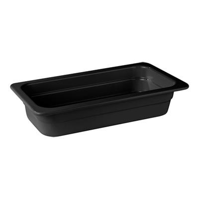 Gn bak 1/3 (h) 6.5cm melamine zwart