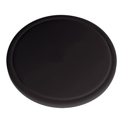 Snijplank rond 30.0x(h)1.5cm zwart met geul