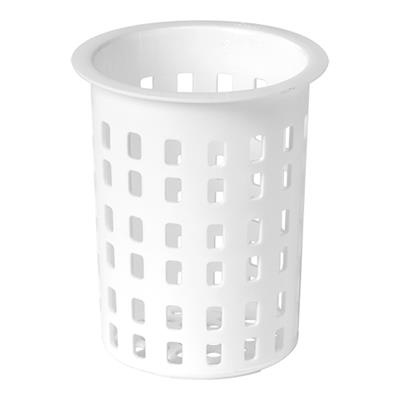 Bestekbeker rond 10.0x(h)13.0cm wit polypropyleen