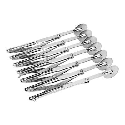 Deegsnijder 5.5cm 7 wieltjes RVS glad